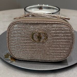Christian Dior Holiday 2025 Shimmering Gold Cosmetic Bag